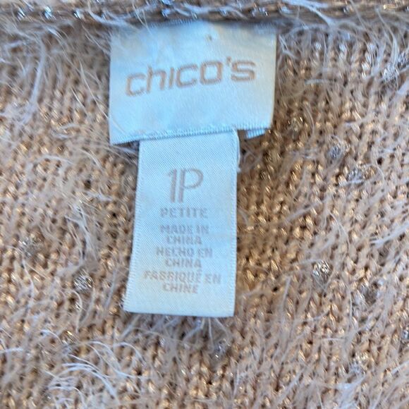 Chico’s Petite Fun Fuzzy Sweater - Picture 6 of 9